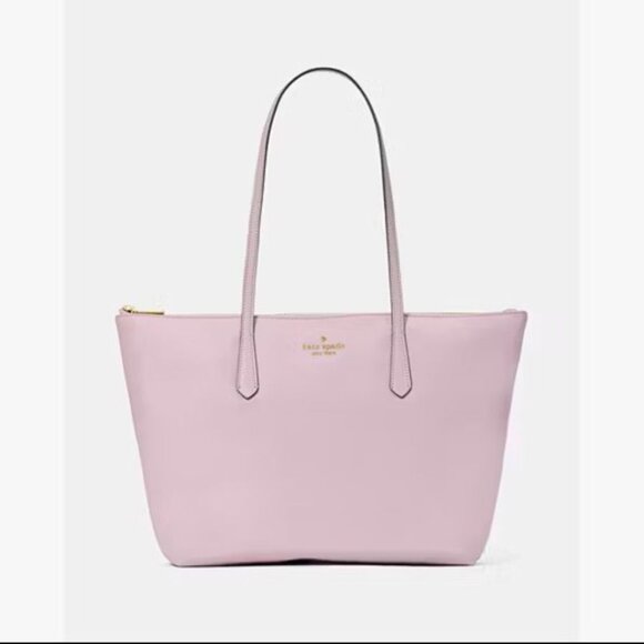 kate spade NWT Lavender Smoke (Purple) Kitt Nylon Two Handle Medium Tote - Picture 2 of 5